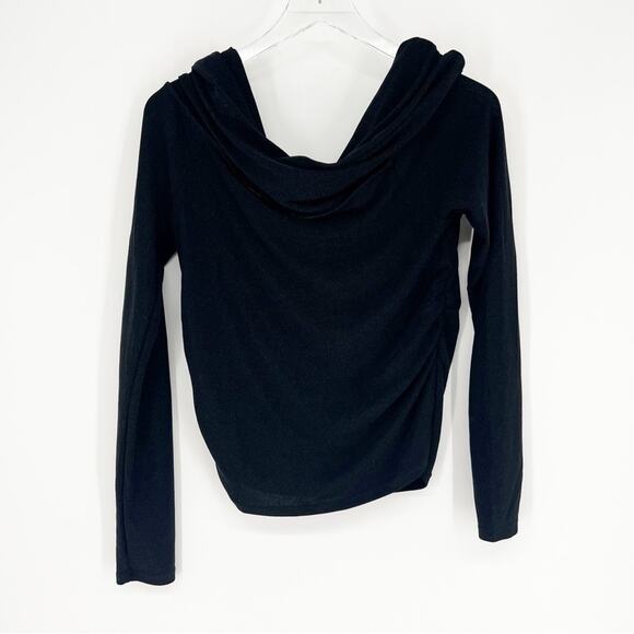 Mango Glitter Off the Shoulder Top XL Black - Picture 3 of 5